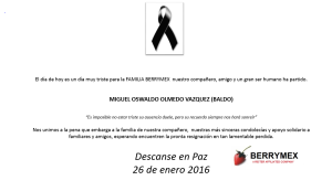 Esquela - Miguel Oswaldo Olmedo