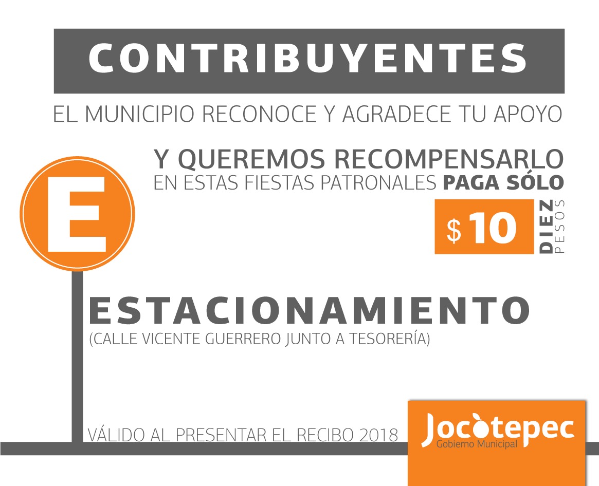 ESTACIONAMIENTO,PARA CONTRIBUYENTES.