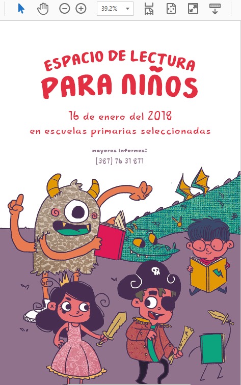 Clases de lectura,fecha de inicio 16 de Enero de 2018