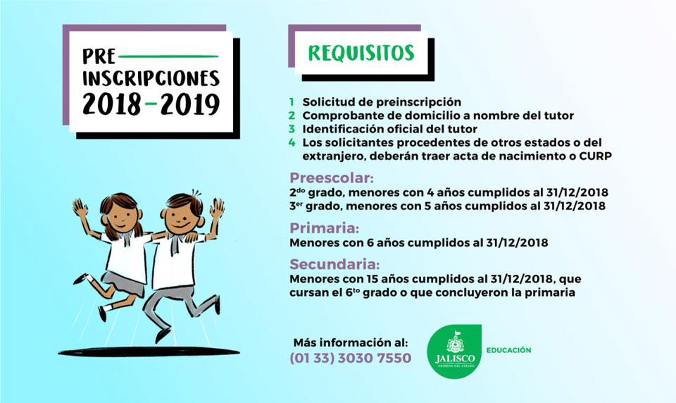 PRE INSCRIPCIONES,2018-2019