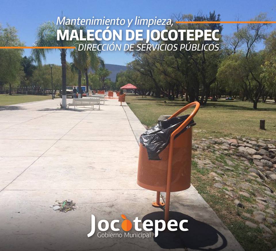SEGUIMOS CON LA LIMPIEZA DEL MALECÓN,EN JOCOTEPEC.
