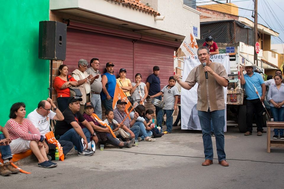 José Miguel Recorre calles en Jocotepec
