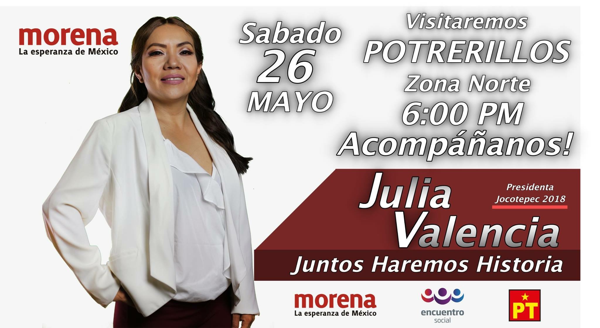 Julia Valencia,visitó  Potrerillos