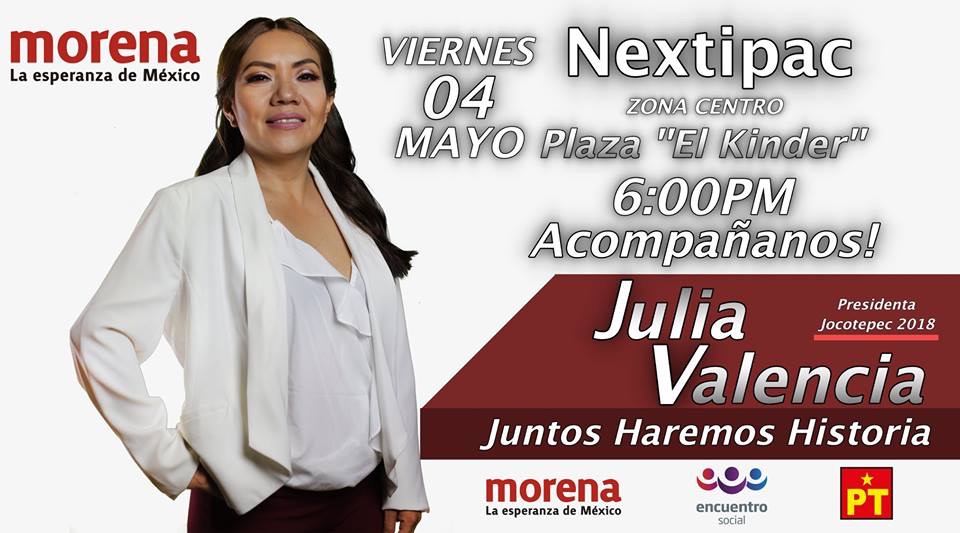JULIA VALENCIA VISITA EL BARRIO DE NEXTIPAC