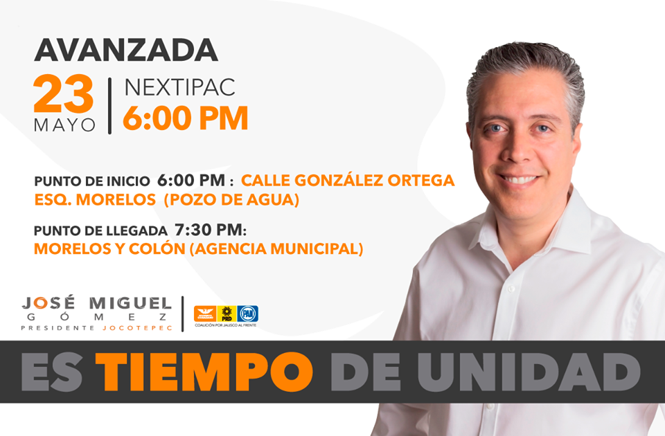 JOSE MIGUEL VISITARÁ HOY 23 DE MAYO EL BARRIO DE NEXTIPAC