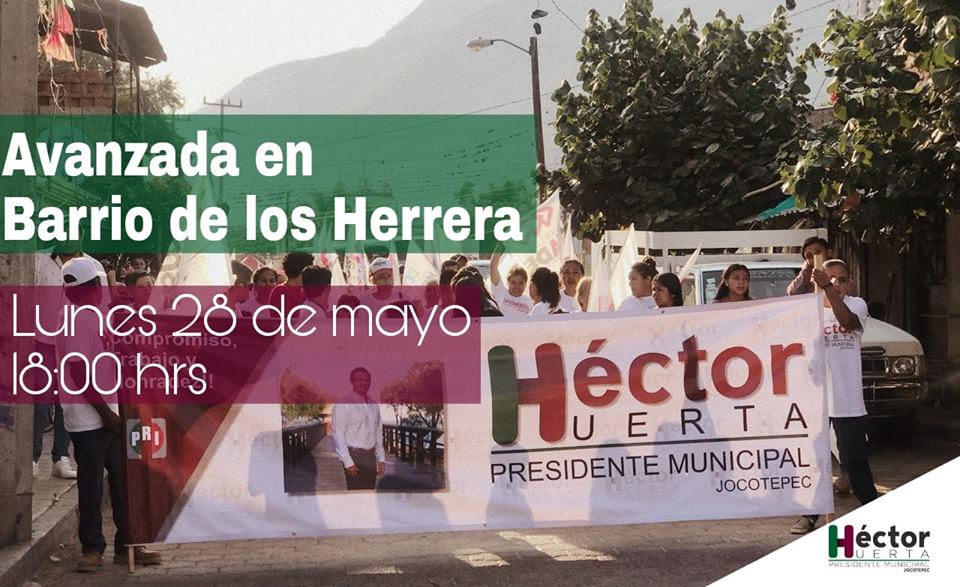 Hoy avanzada de Héctor Huerta,al Barrio de los Herrera