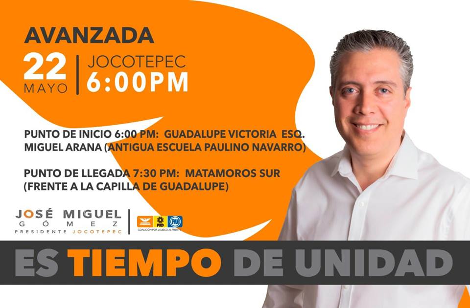 JOSE MIGUEL CAMINARÁ POR LA CABECERA,MUNICIPAL HOY