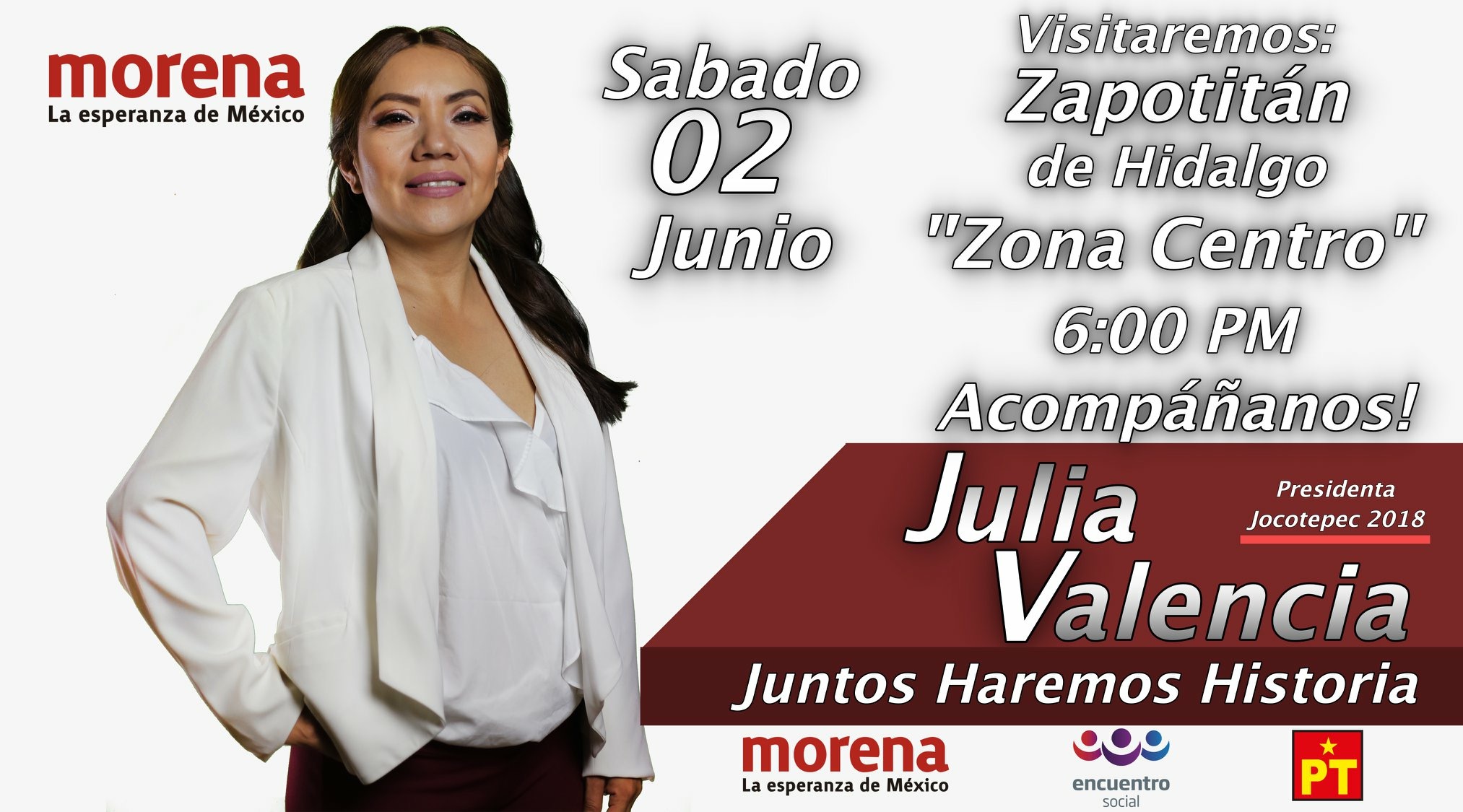 Julia Valencia vuelve a visitar Zapotitan