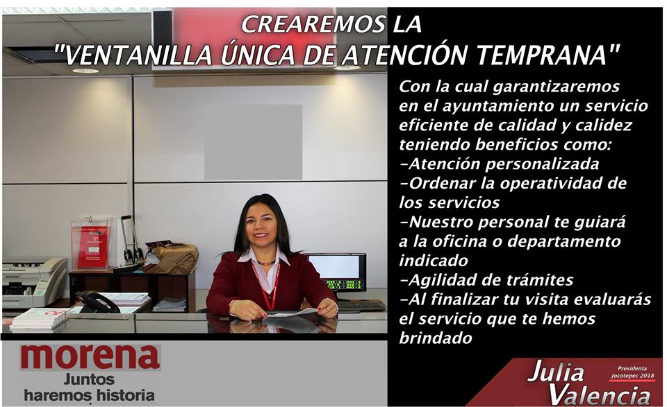 SEGUNDO BLOKE DE PROPUESTAS DE JULIA VALENCIA,PARTIDO ( MORENA )