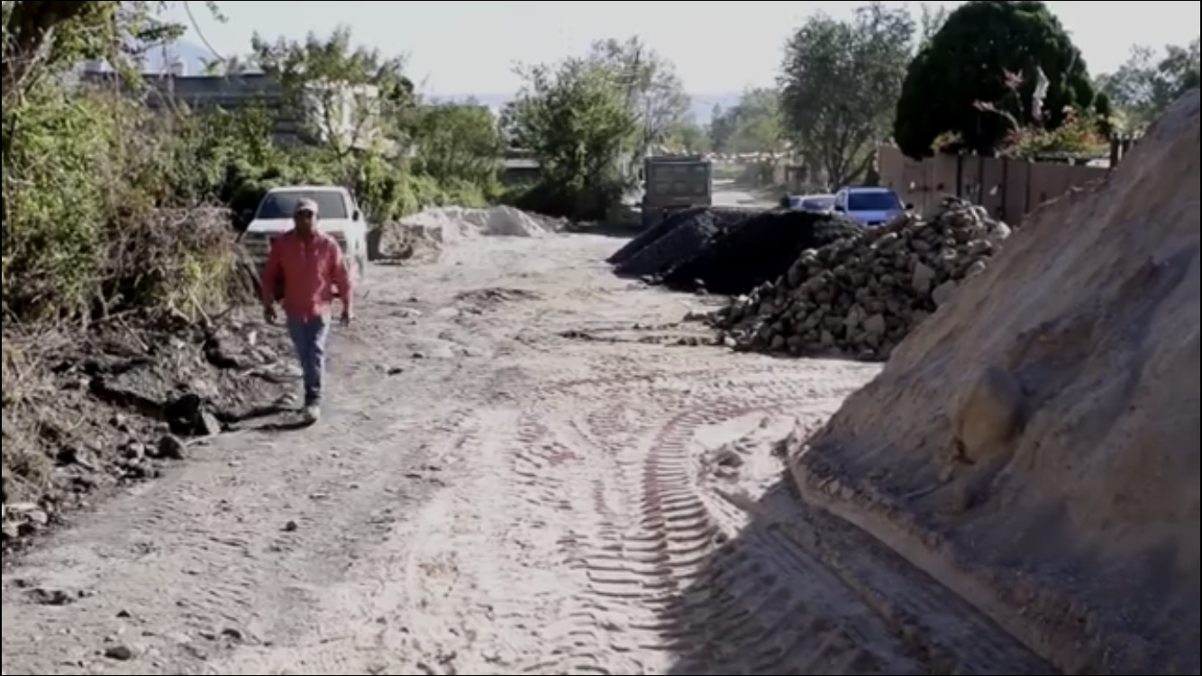 Arreglo de calle en Chantepec
