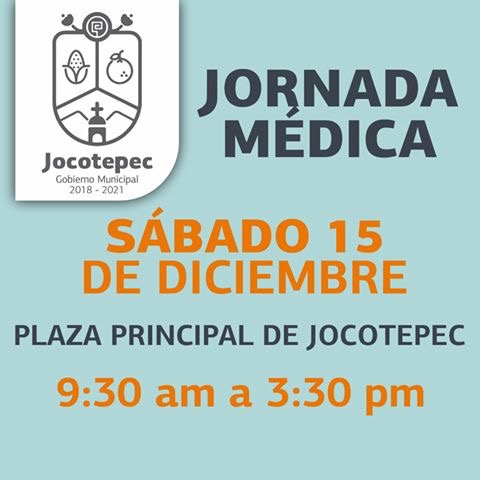 Jornada médica sábado 15,plaza principal,Jocotepec